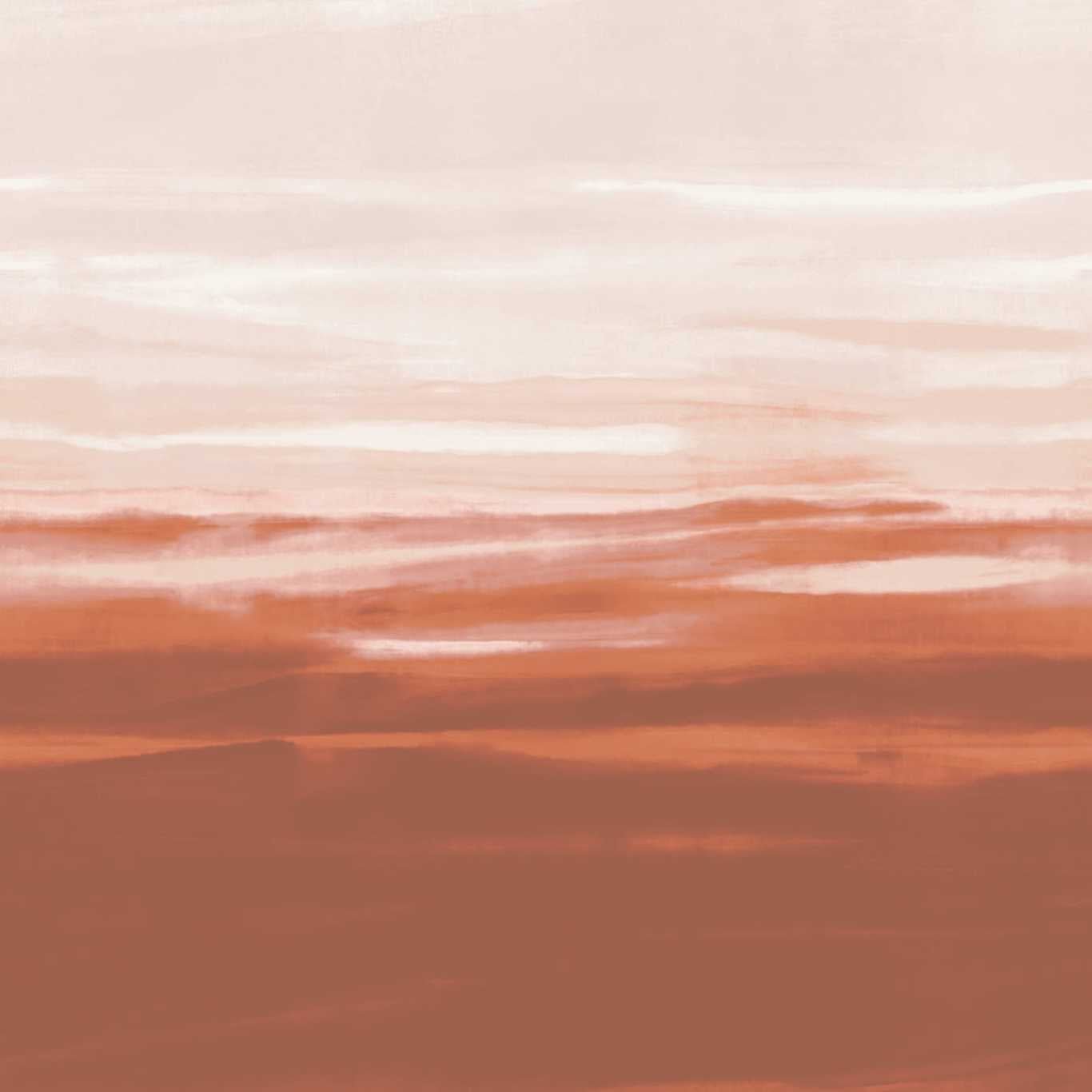 Manzara Wallpaper - Brazilian Rosewood/Bleached Coral - HQN3112918 - Harlequin