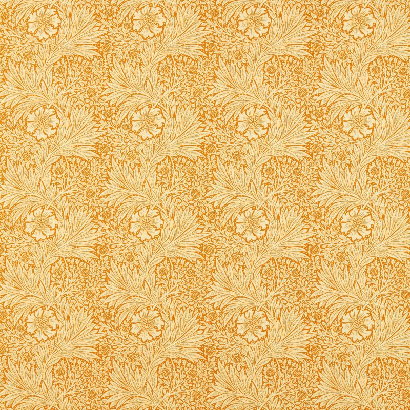 Marigold Fabric - Cream/Orange - 226981 - Morris & Co