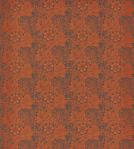 Marigold Fabric - Navy/Burnt Orange - 226845 - Morris & Co