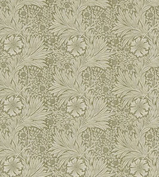 Marigold Fabric - Olive/Linen - 220318 - Morris & Co