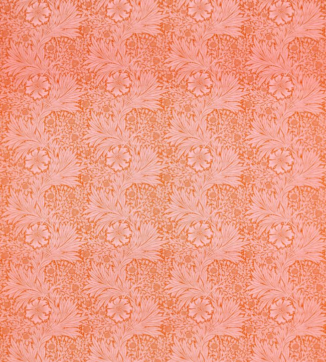 Marigold Fabric - Orange/Pink - 226844 - Morris & Co
