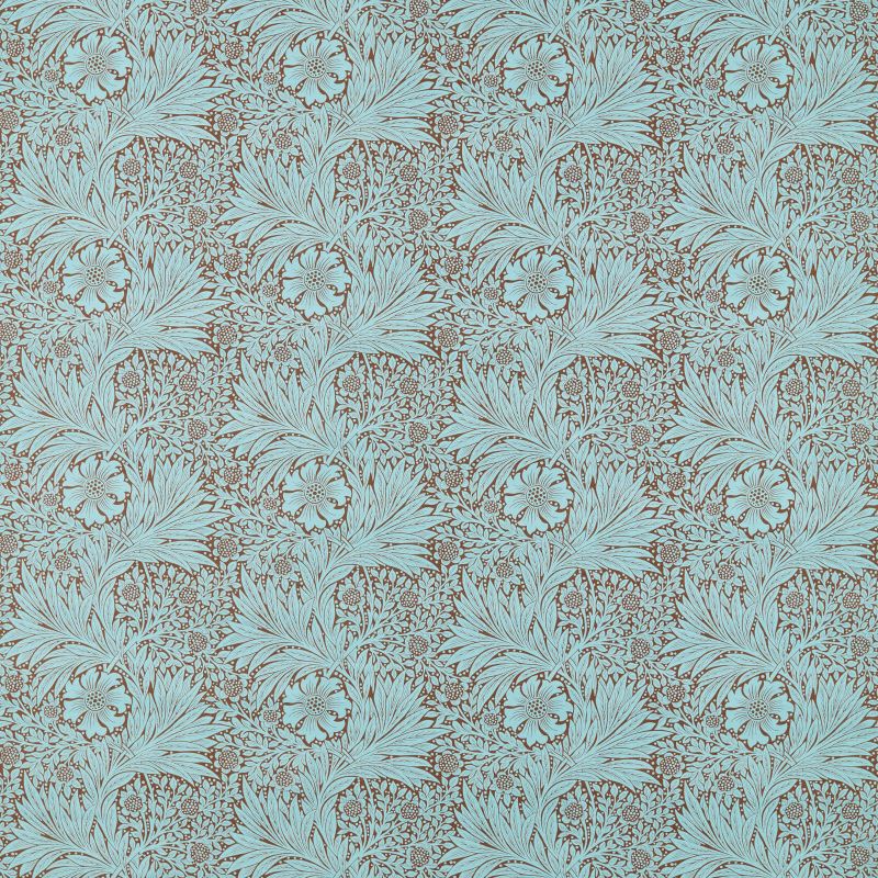 Marigold Fabric - Sky/Chocolate - 226980 - Morris & Co
