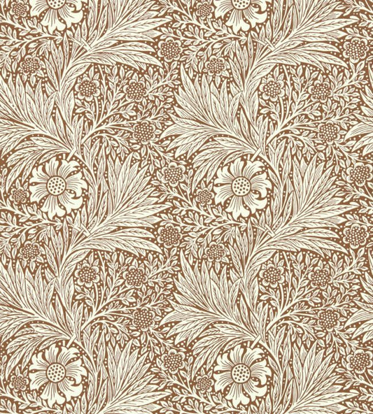 Marigold Wallpaper - Chocolate/Cream - 216955 - Morris & Co