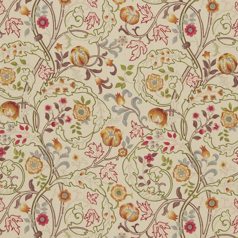 Mary Isobel Fabric - Rose/Slate - DMCOMA203 - Morris & Co