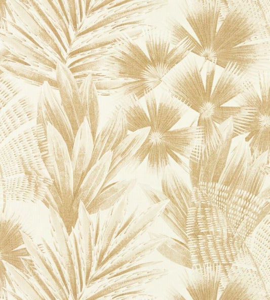 Matupi Wallpaper - Parchment/ Gold - HTEW112774 - Harlequin