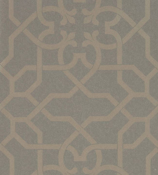 Mawton Wallpaper - Charcoal/Gilver - DDAM216419 - Sanderson