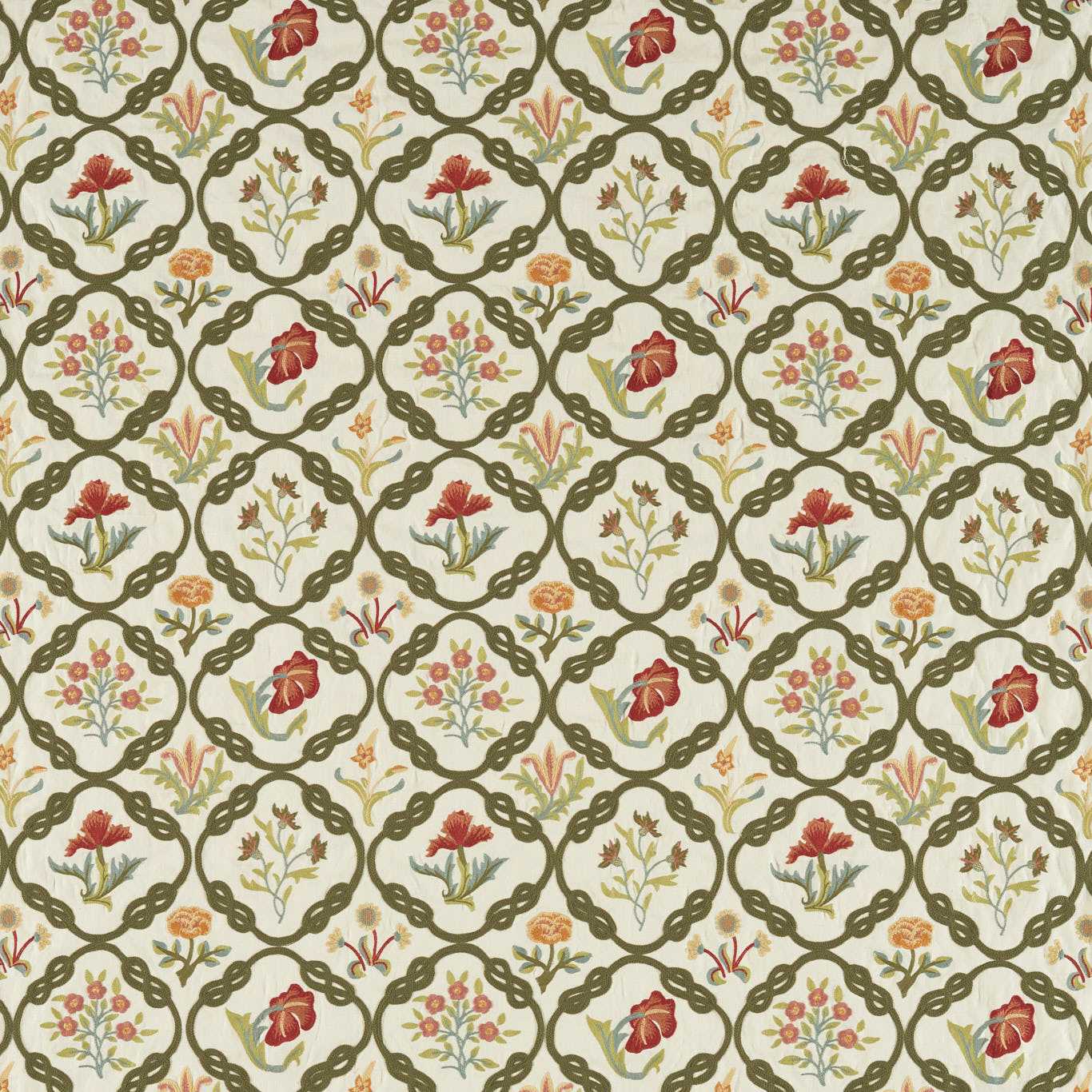 May’s Coverlet Fabric - Twining Vine - 237309 - Morris & Co