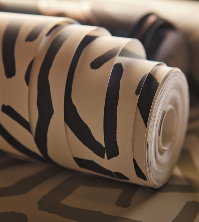 Melodic Wallpaper - Gold/Black Earth - HQN2112829 - Harlequin