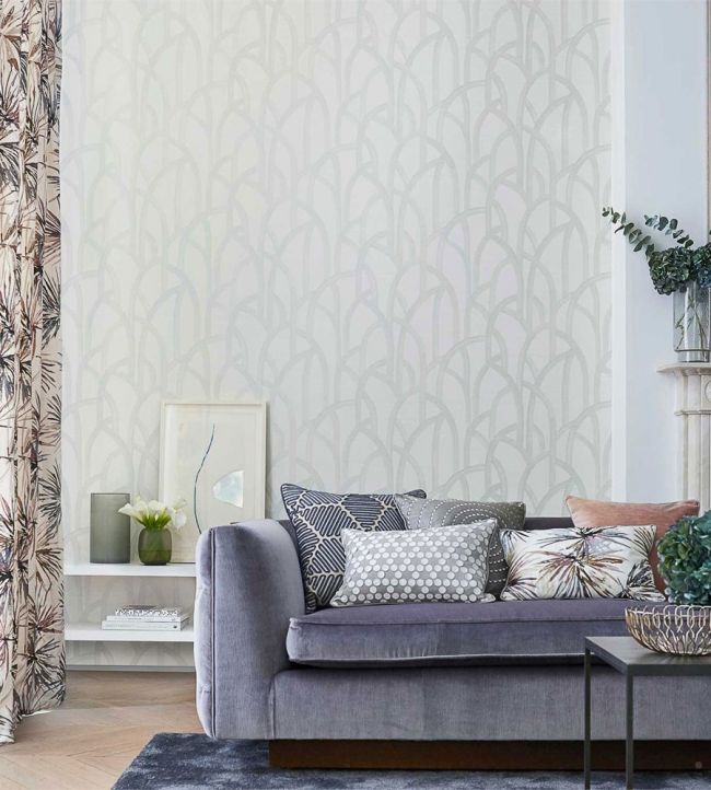 Meso Wallpaper - Dove - HMFW111581 - Harlequin