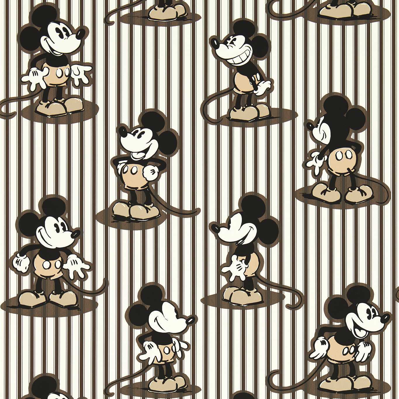 Mickey Stripe Wallpaper - Humbug - DDIW217272 - Sanderson