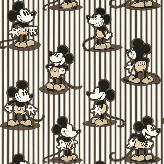 Mickey Stripe Wallpaper - Humbug - DDIW217272 - Sanderson
