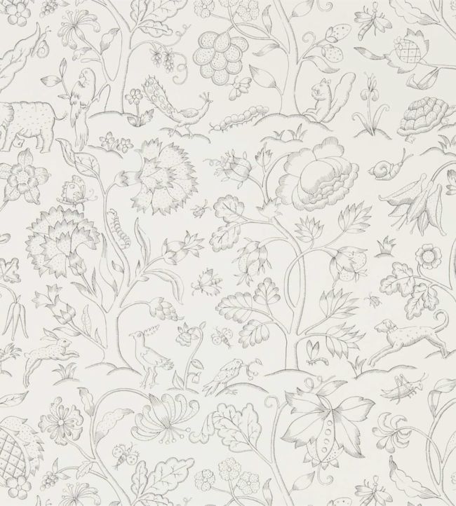 Middlemore Wallpaper - Chalk Charcoal - 216693 - Morris & Co
