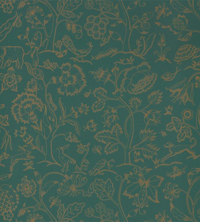 Middlemore Wallpaper - Moss Gold - 216695 - Morris & Co