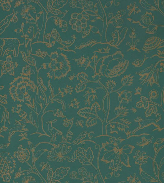 Middlemore Wallpaper - Moss Gold - 216695 - Morris & Co