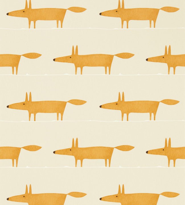 Midi Fox Wallpaper - Raffia / Chai - NHAP112818 - Scion