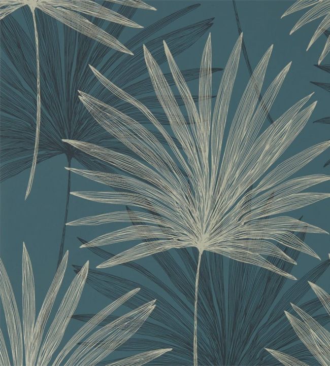 Mitende Wallpaper - Ink/Platinum - HMIW112226 - Harlequin