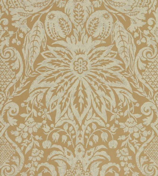 Mitford Damask Wallpaper - Antique Gold - ZDAR312862 - Zoffany