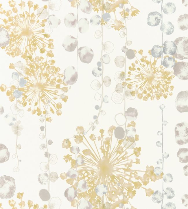 Moku Wallpaper - Ochre/Seaspray - HANZ111652 - Harlequin