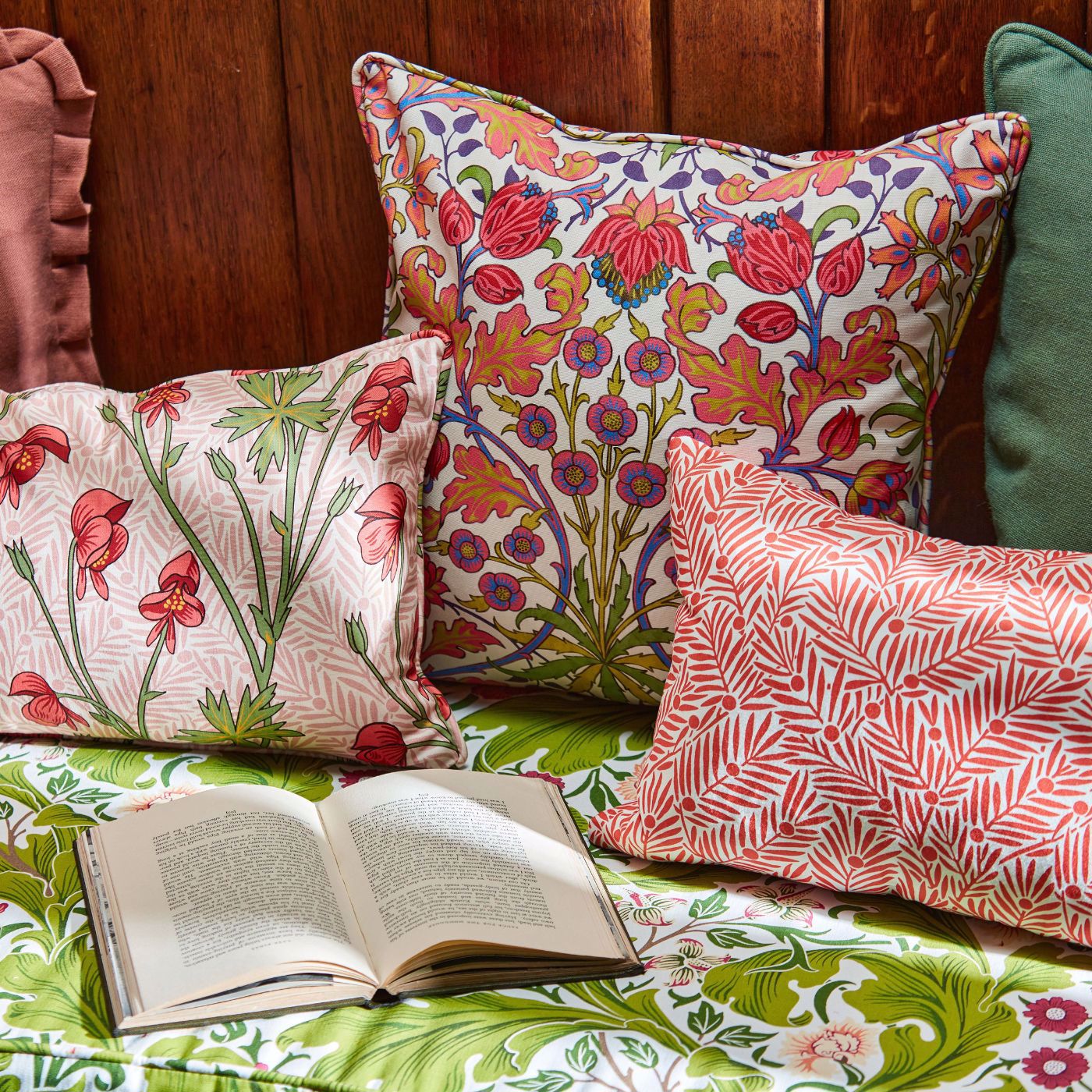 Monkshood Fabric - Rhubarb - 227220 - Morris & Co