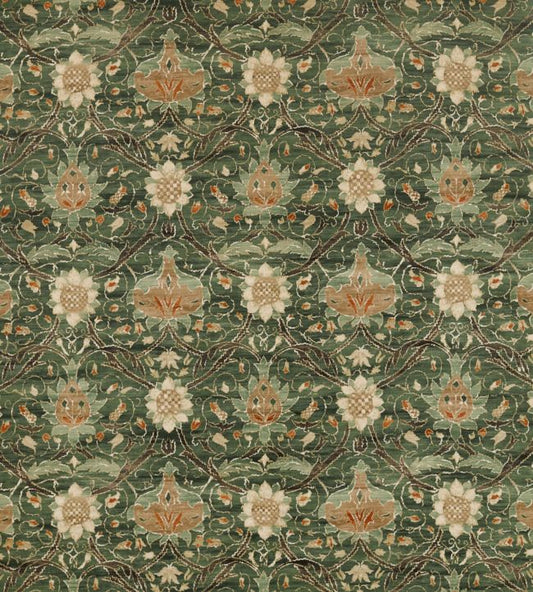 Montreal Velvet Fabric - Forest/Teal - 226391 - Morris & Co