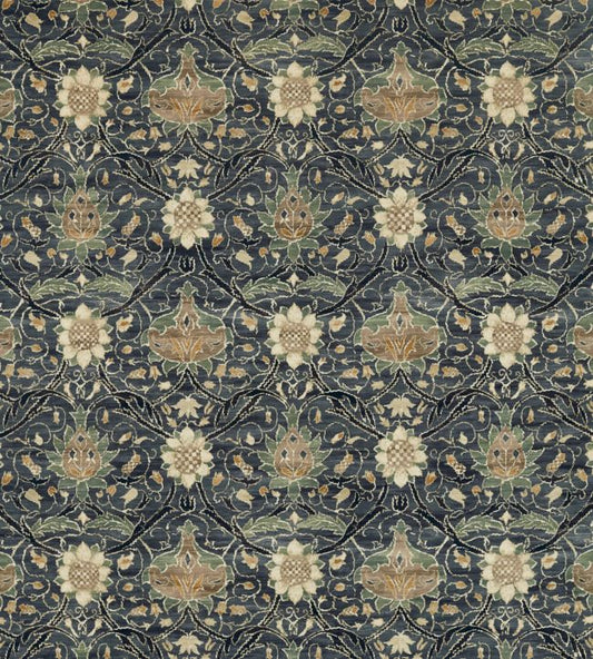 Montreal Velvet Fabric - Indigo/Slate - 226389 - Morris & Co