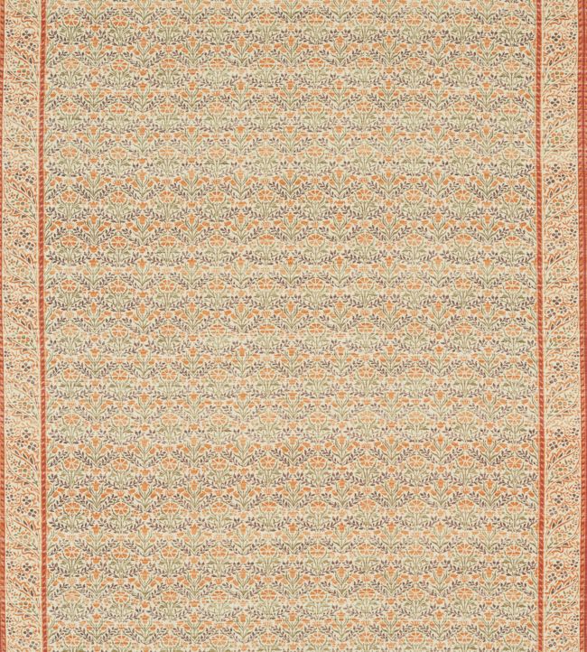Morris Bellflowers Fabric - Saffron/Olive - 226402 - Morris & Co