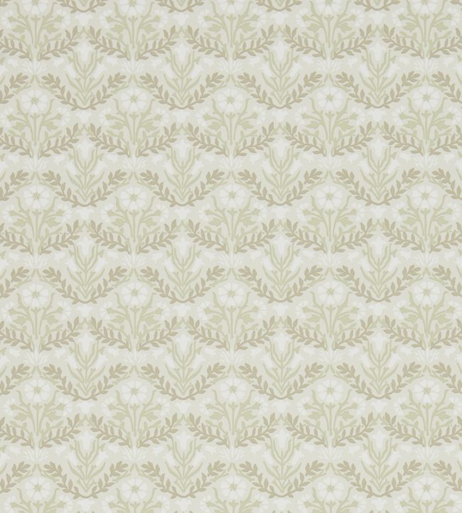 Morris Bellflowers Wallpaper - Manilla/Olive - 216434 - Morris & Co