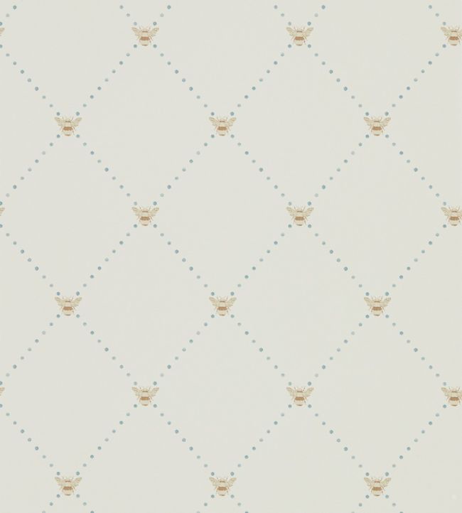 Nectar Wallpaper - Copper/Denim - DHPO216357 - Sanderson