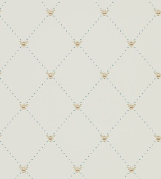Nectar Wallpaper - Copper/Denim - DHPO216357 - Sanderson
