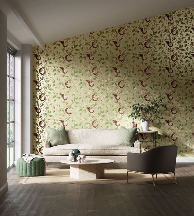 Nellie Wallpaper - Gilver/Meadow - HDHW112904 - Harlequin