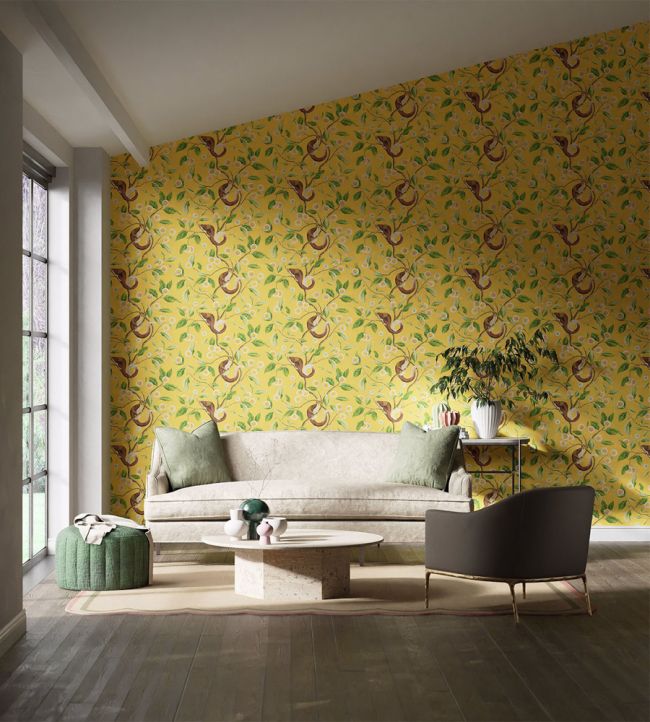 Nellie Wallpaper - Honey/Meadow - HDHW112905 - Harlequin