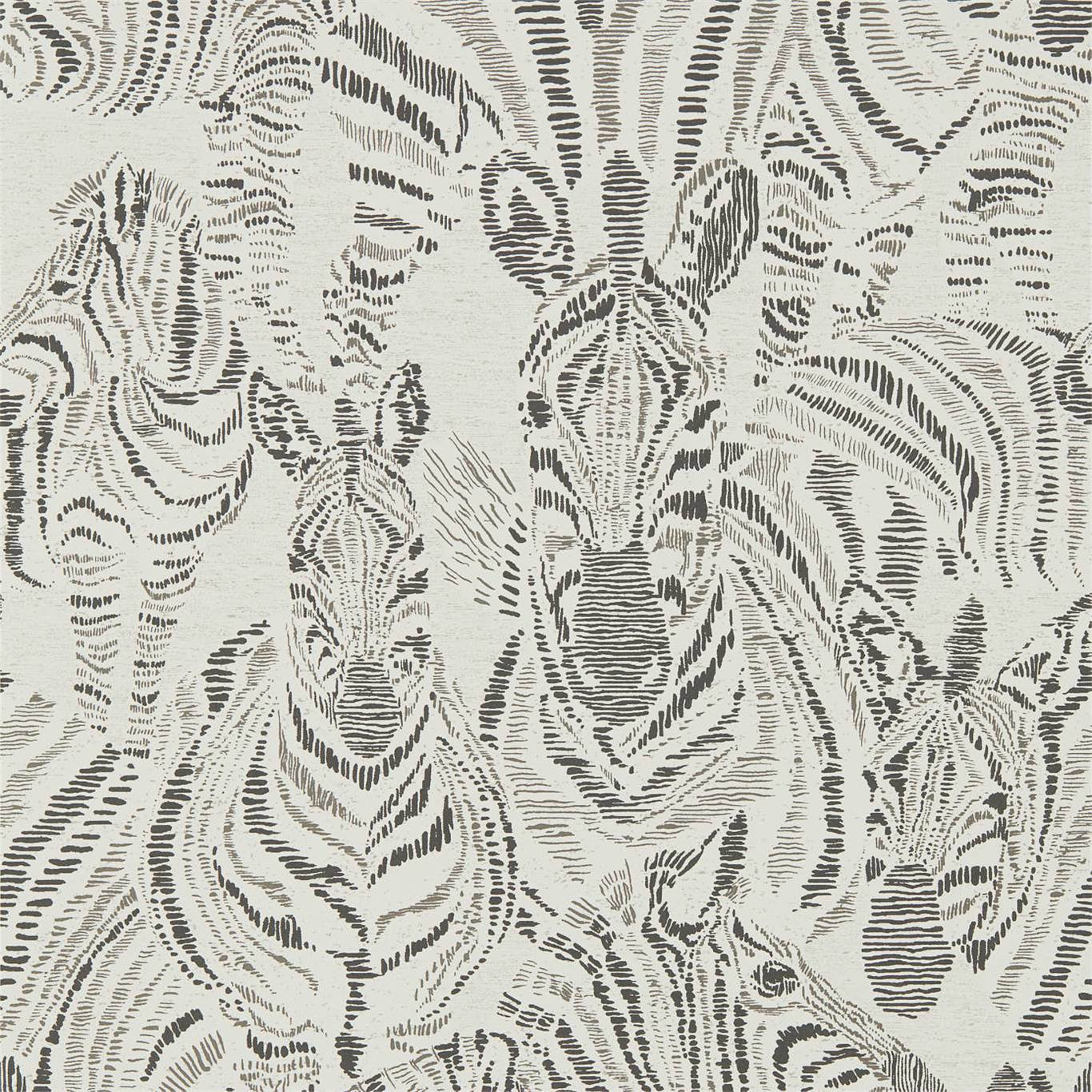 Nirmala Wallpaper - Chalk/Ebony - HMIW112257 - Harlequin