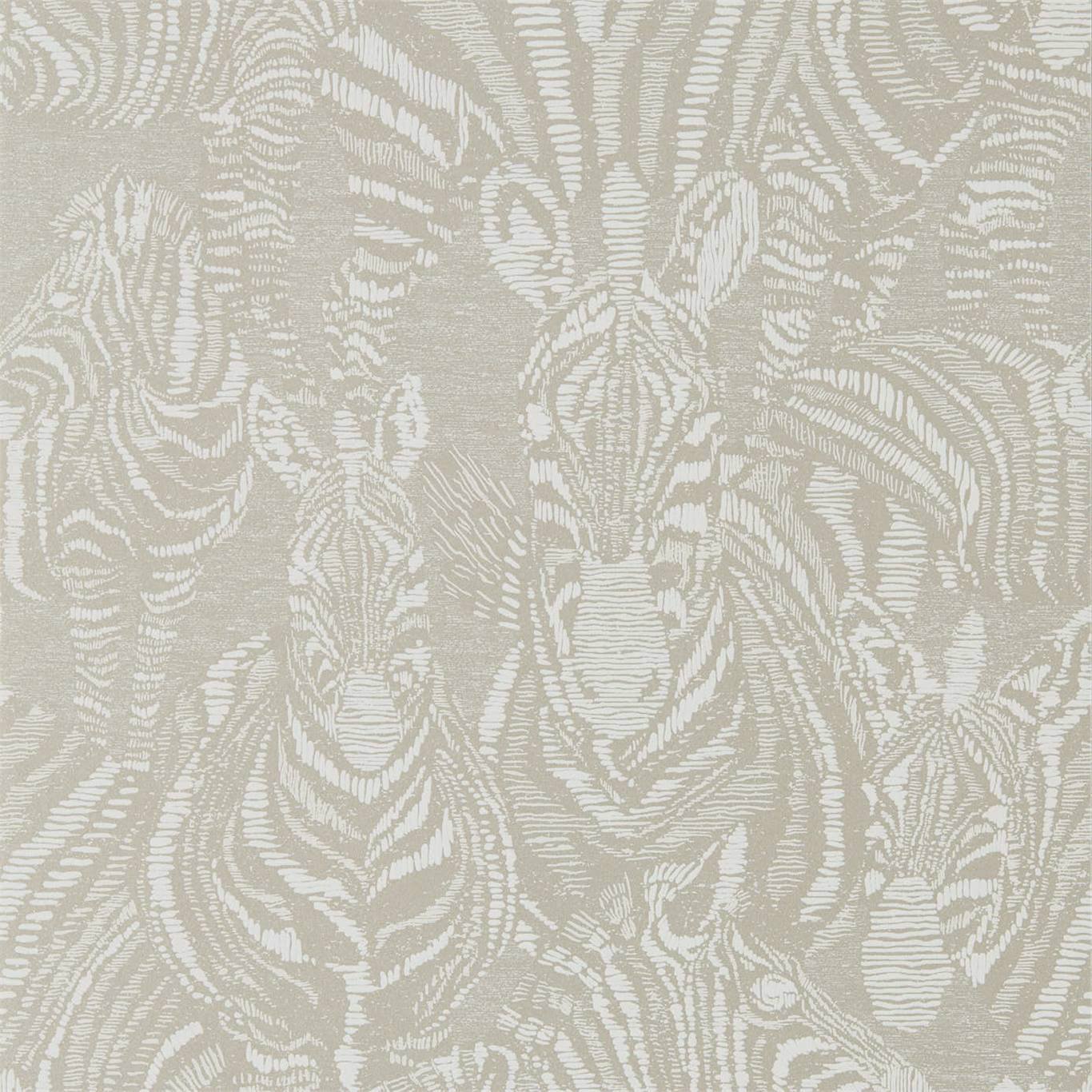 Nirmala Wallpaper - Platinum/Chalk - HMIW112241 - Harlequin