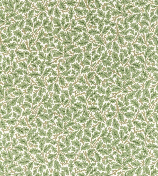 Oak Fabric - Forest/Cream - 226606 - Morris & Co
