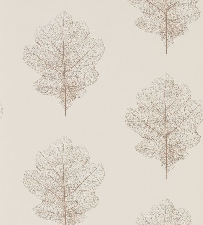 Oak Filigree Wallpaper - Milk/Pearl - DWOW215699 - Sanderson