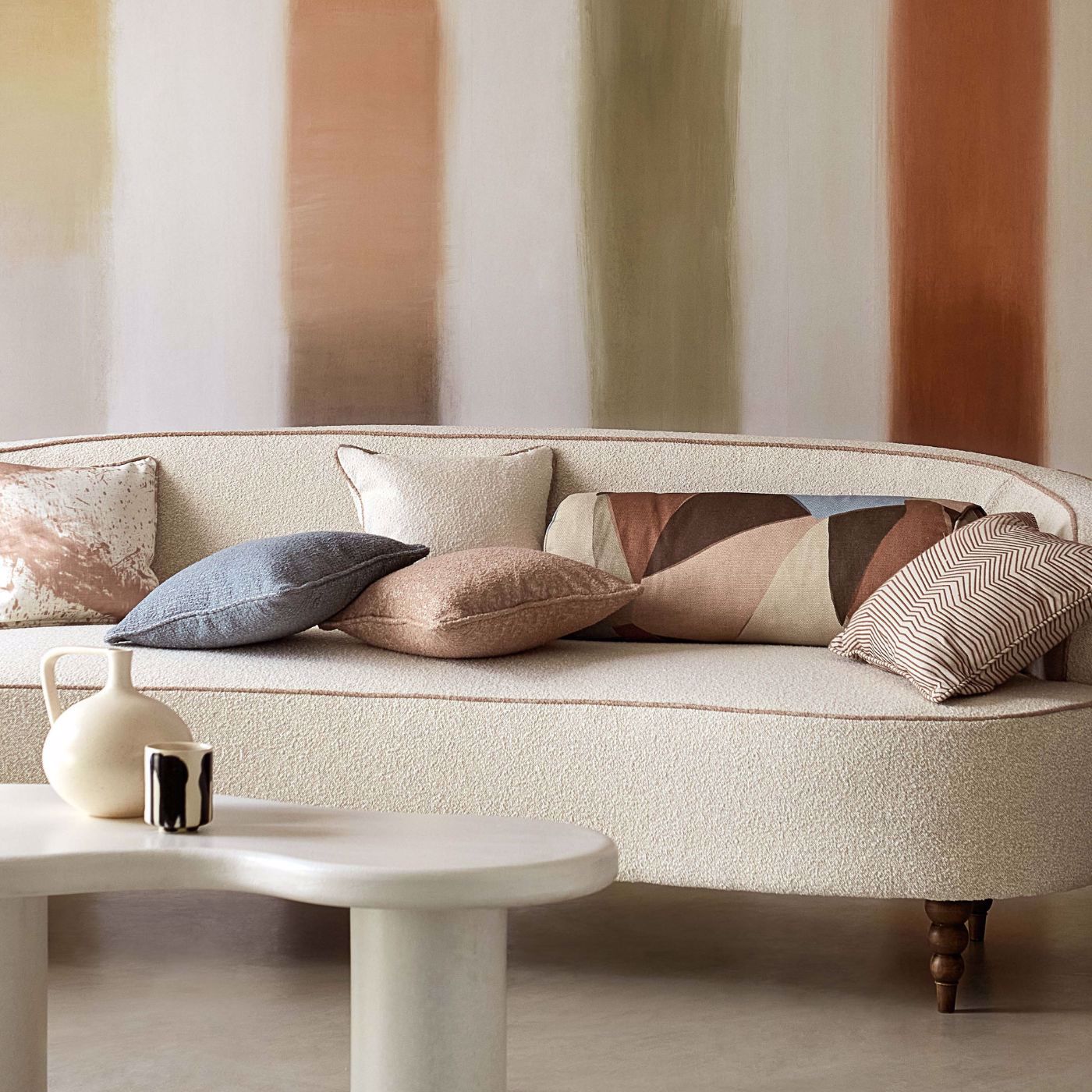 Onburu Wallpaper - Rosewood/Seaglass - HRWO113109 - Harlequin