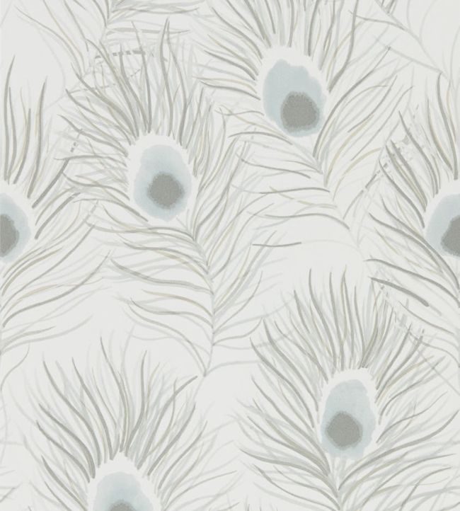 Orlena Wallpaper - Powder Blue/Gilver - HPUT111877 - Harlequin