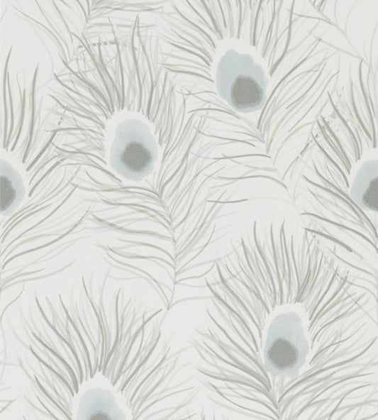 Orlena Wallpaper - Powder Blue/Gilver - HPUT111877 - Harlequin