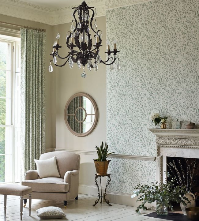 Osier Wallpaper - Willow/Cream - DDAM216409 - Sanderson
