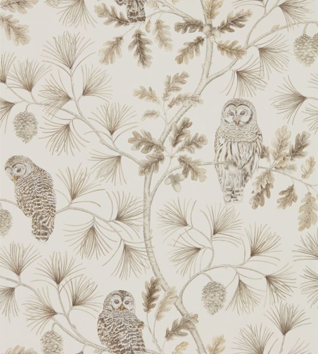 Owlswick Wallpaper - Linen - DYSI216598 - Sanderson
