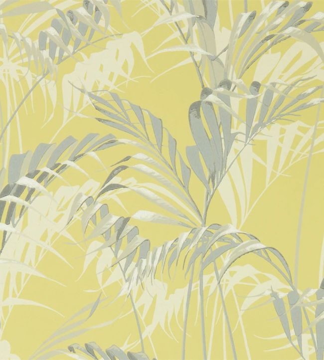 Palm House Wallpaper - Chartreuse/Grey - DGLW216642 - Sanderson