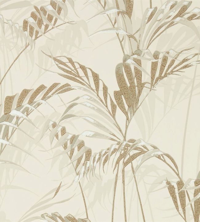 Palm House Wallpaper - Linen/Gilver - DGLW216644 - Sanderson