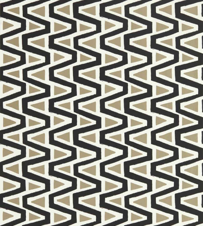 Perception Wallpaper - Black Earth/Gilver/New Beginnings - HQN2112834 - Harlequin
