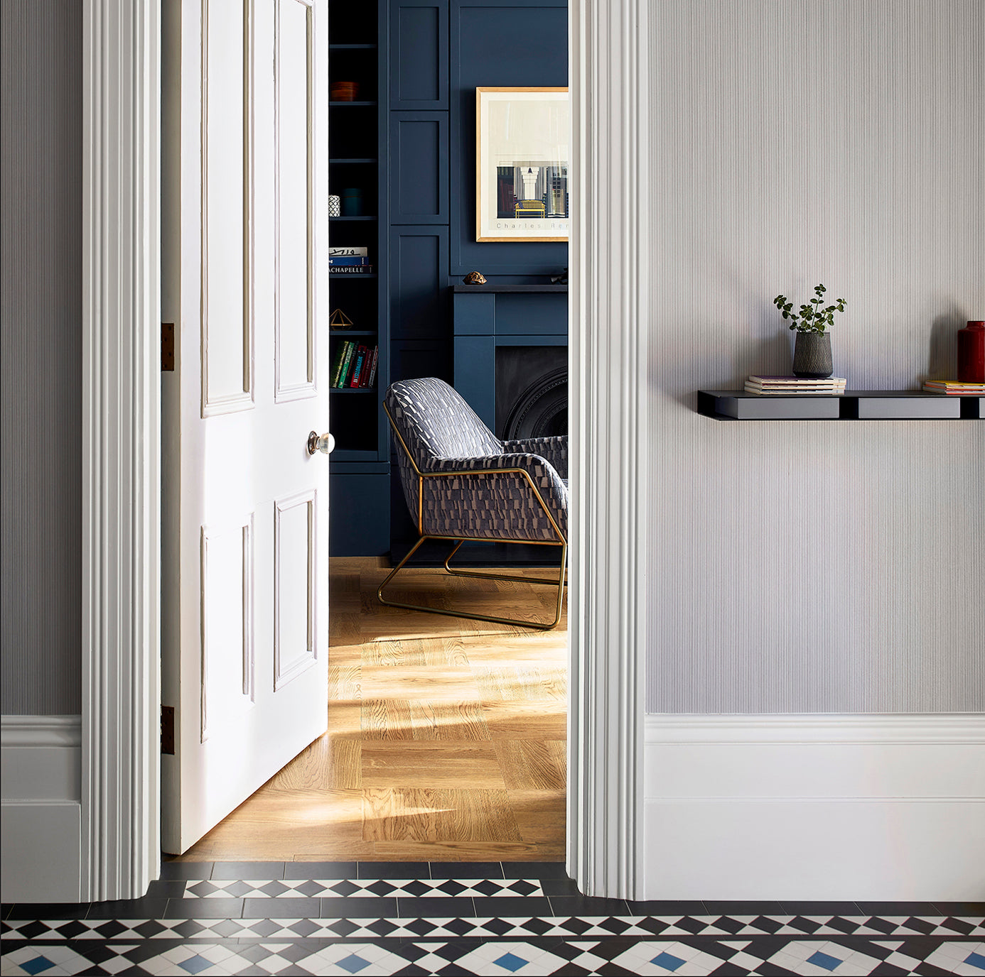 Perpetua Wallpaper - Seal - HTWW112123 - Harlequin