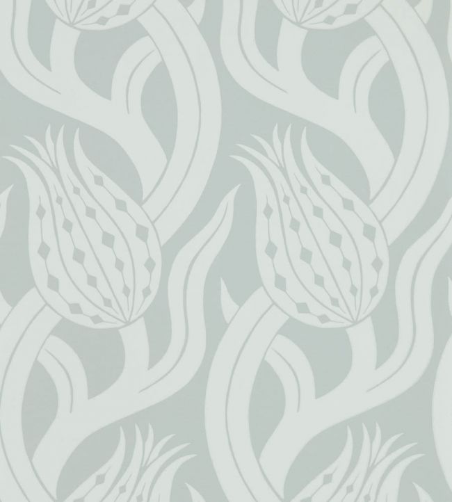 Persian Tulip Wallpaper - Quartz Grey - ZHIW312995 - Zoffany