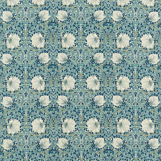Pimpernel Fabric - Cobalt/Mineral - 227232 - Morris & Co