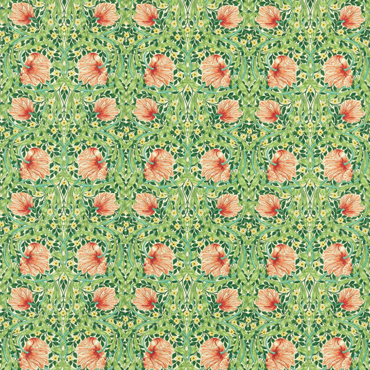 Pimpernel Fabric - Shamrock/Watermelon - 227213 - Morris & Co