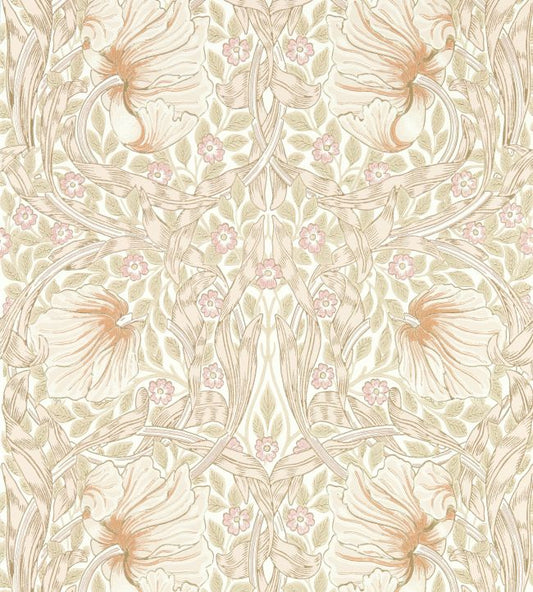Pimpernel Wallpaper - Cochineal Pink - 217064 - Morris & Co