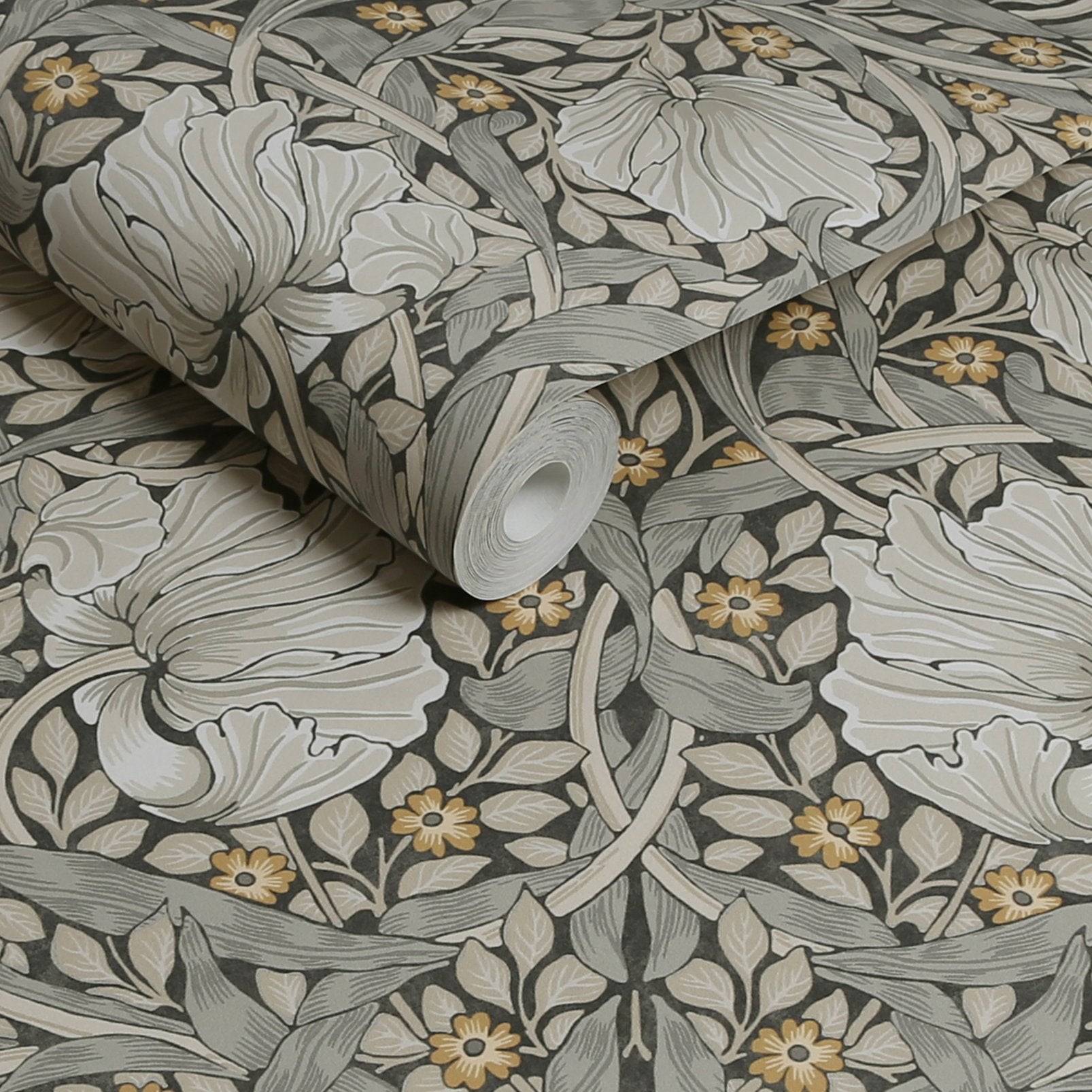 Pimpernel Wallpaper - Grey - 124240 - William Morris AH