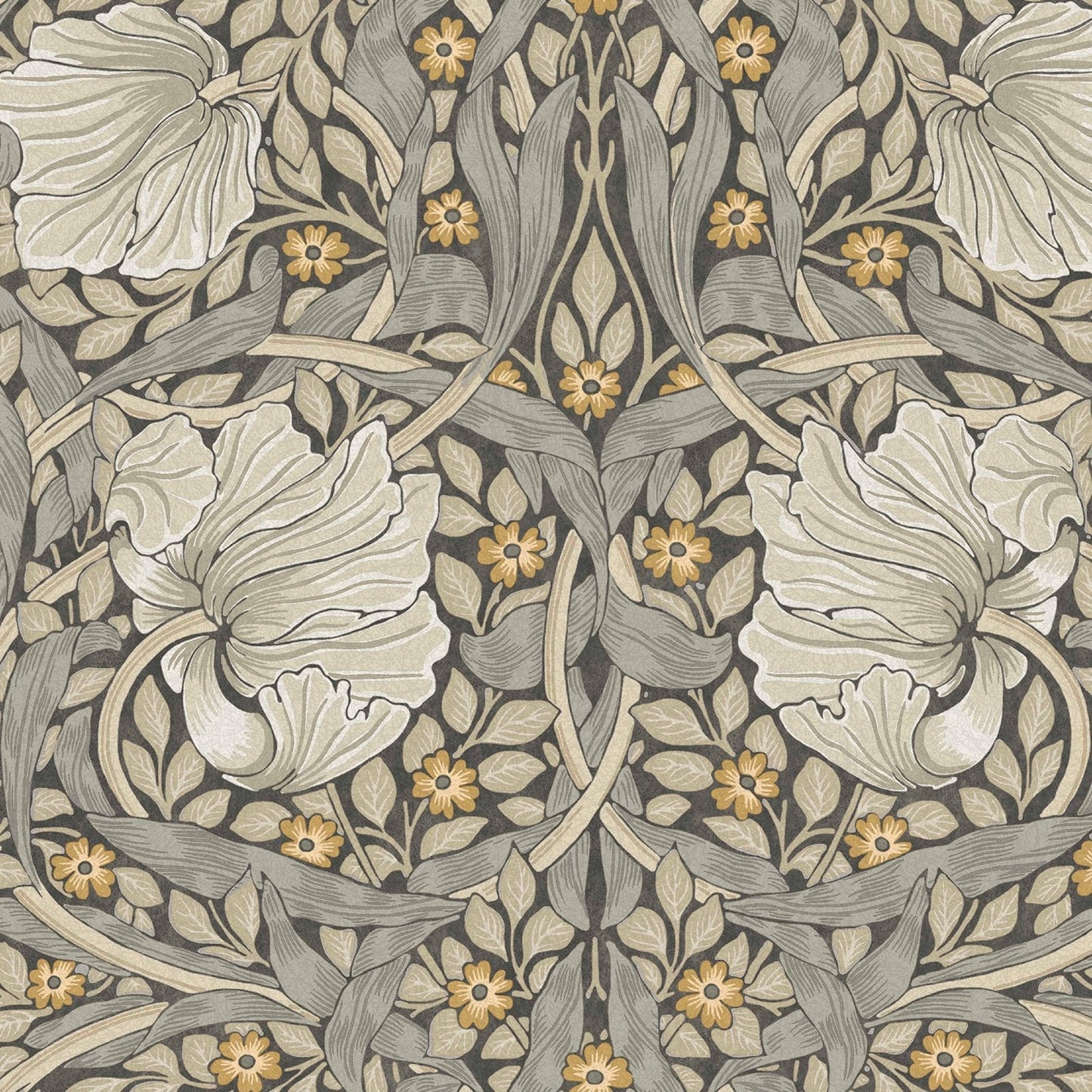 Pimpernel Wallpaper - Grey - 124240 - William Morris AH